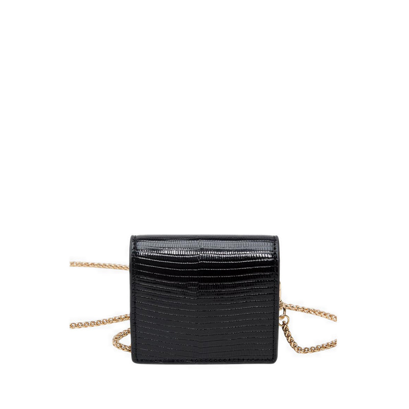 Classicwallet Women's Wallet On A Chain Black