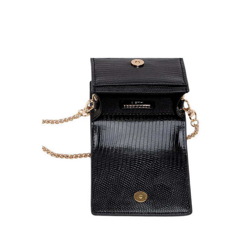 Classicwallet Women's Wallet On A Chain Black