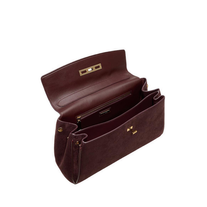 Katieax Women's Satchel Bordo