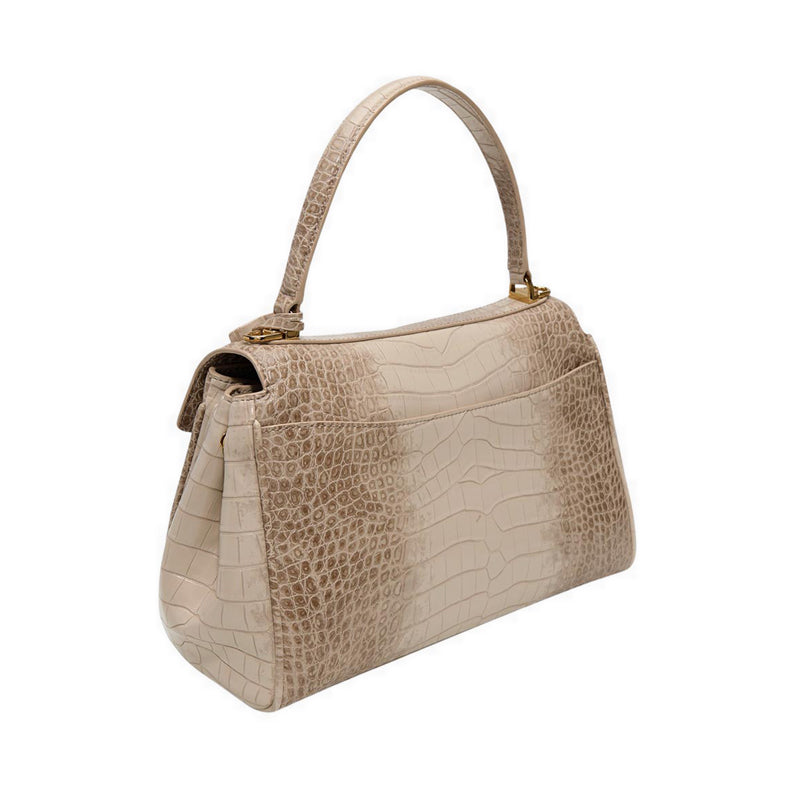 Katieax Women's Satchel Tan Multi