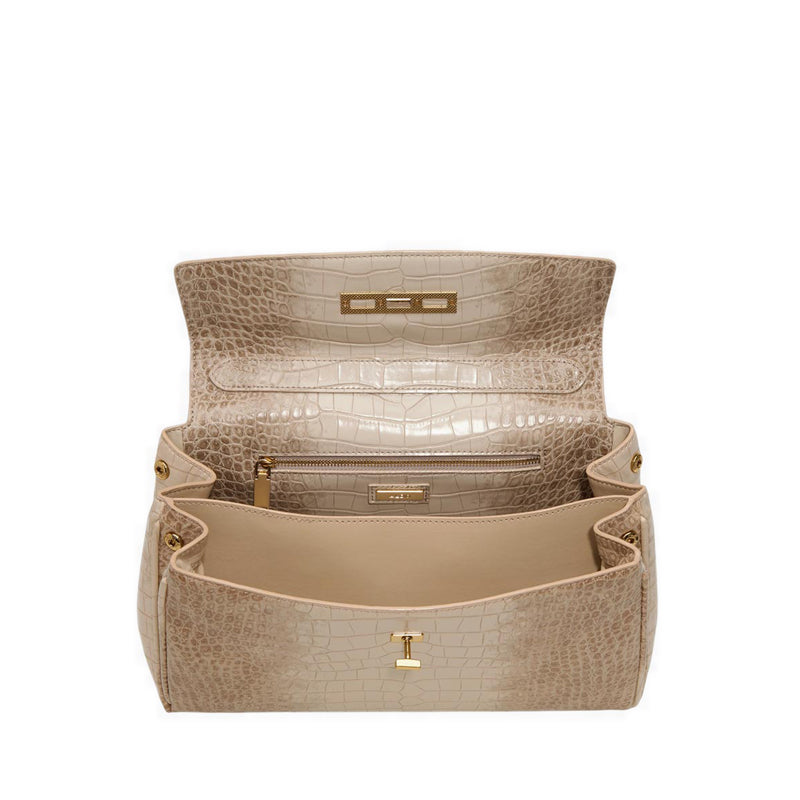 Katieax Women's Satchel Tan Multi