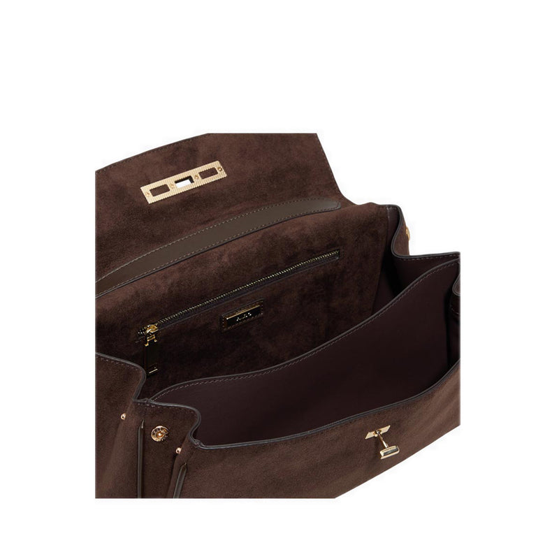 Katieax Women's Satchel Brown