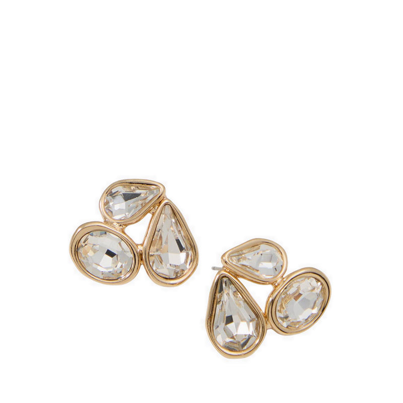 Kandy Ladies Earrings Gold/Clear Multi